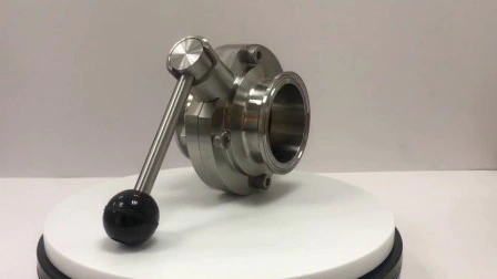 Сварной вручную трехкомпонентный дроссельный клапан из гигиенической нержавеющей стали (JN-BV1007)
